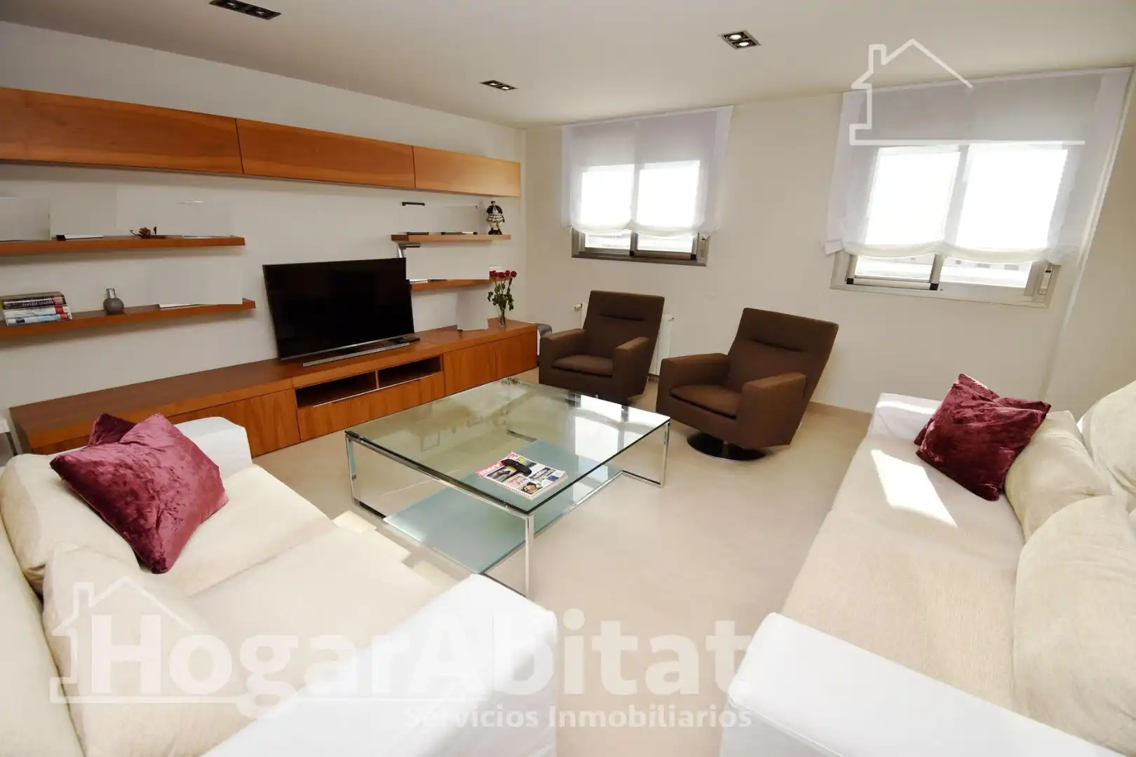 Sala de estar de Piso en venta en Burriana / Borriana con Aire acondicionado, Trastero y Amueblado