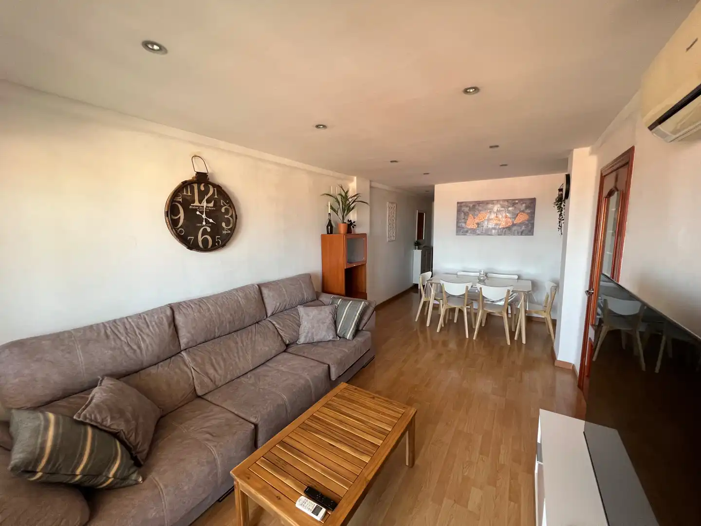 Living room of Flat for rent in Málaga  with Air Conditioner, Heating and Furnished