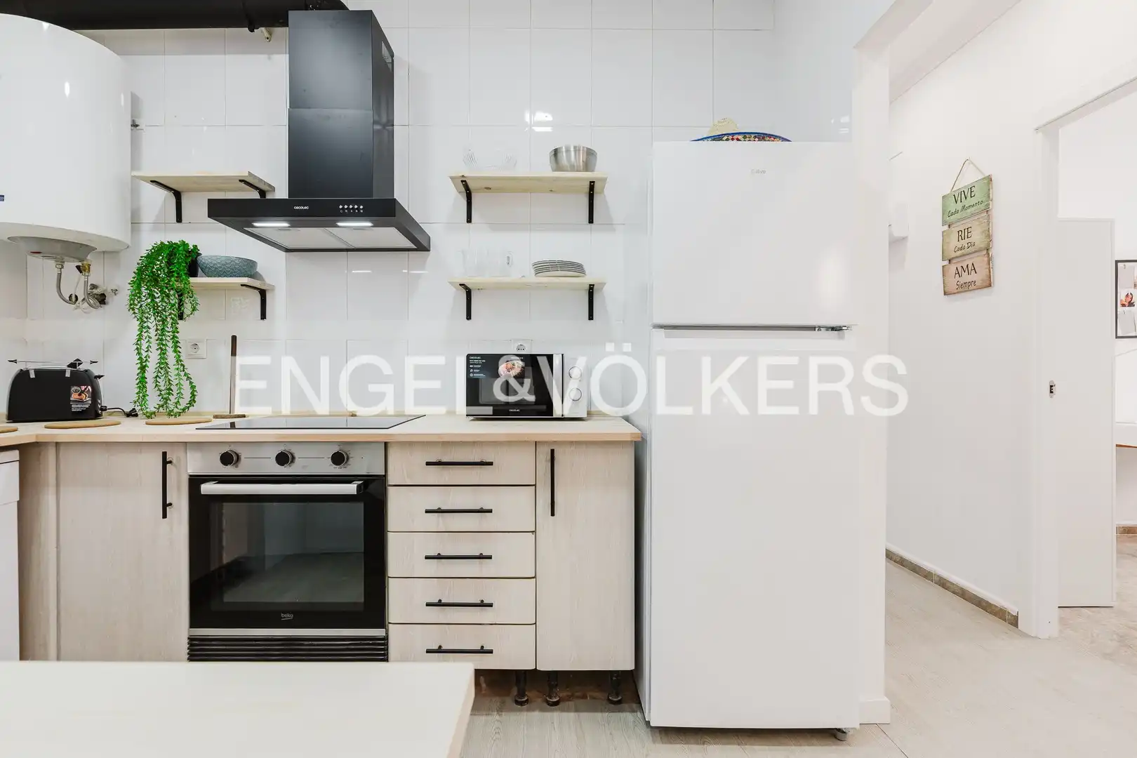Cocina de Piso de alquiler en Valencia con Aire acondicionado y Calefacción