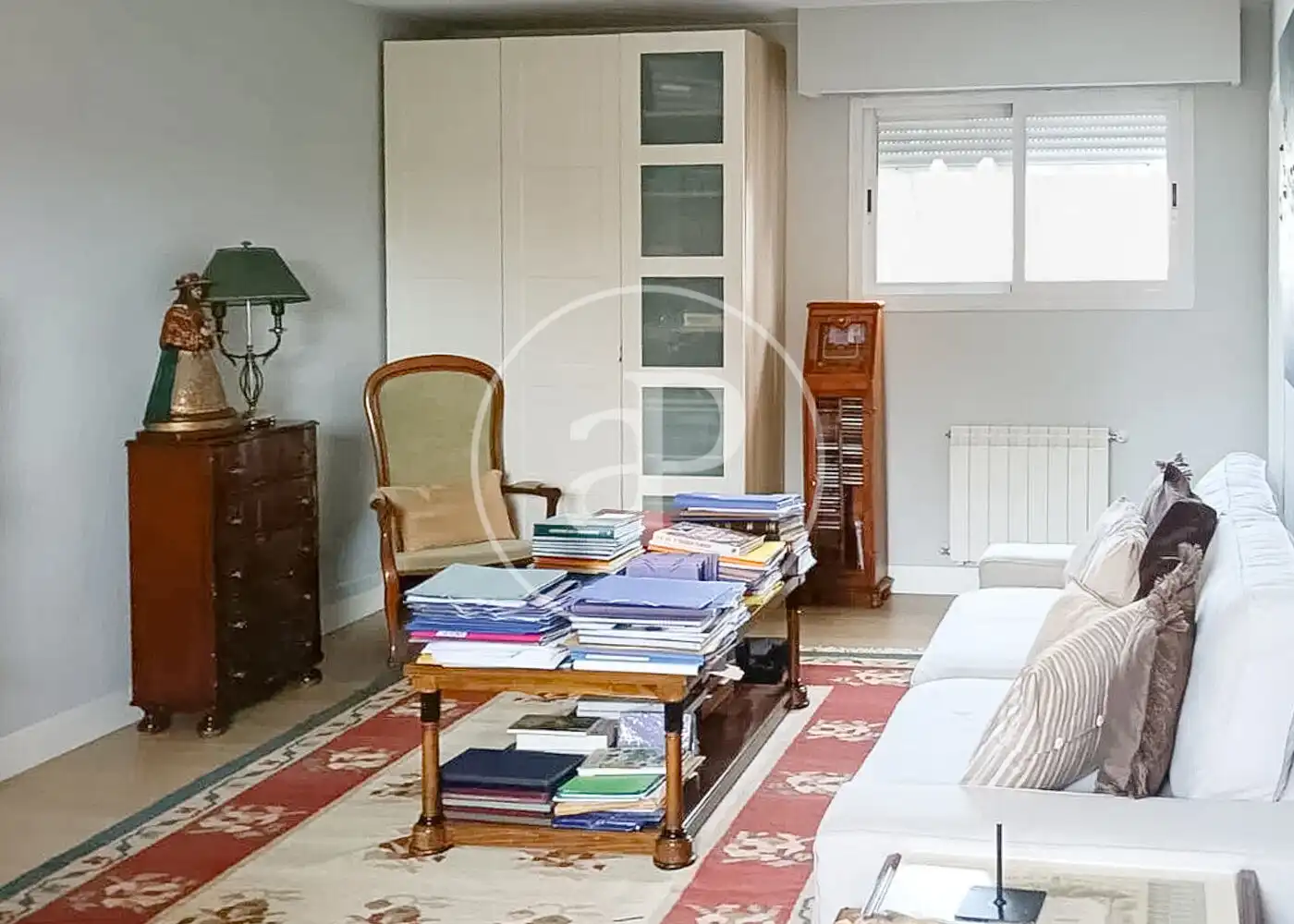 Sala de estar de Casa adosada en venta en Madrid con Aire acondicionado, Calefacción y Jardín privado