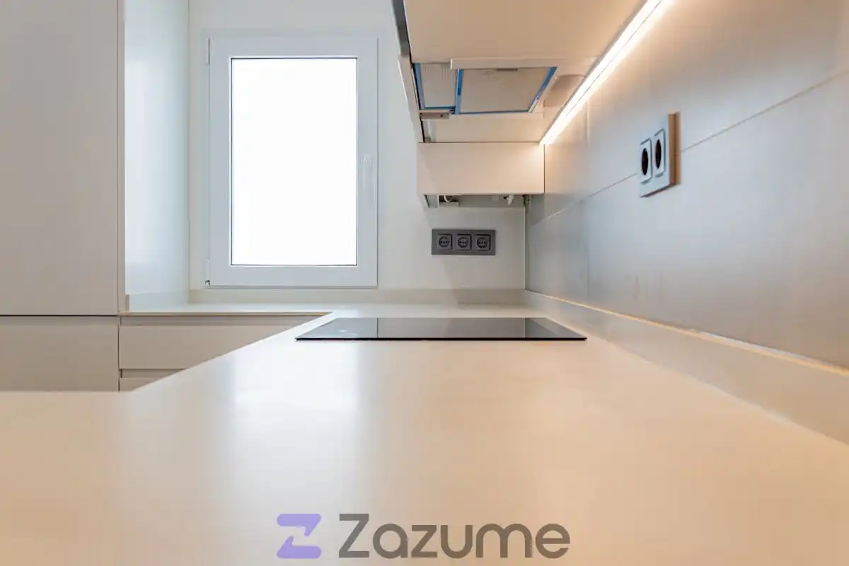 Cocina de Piso de alquiler en Madrid con Aire acondicionado, Calefacción y Parquet