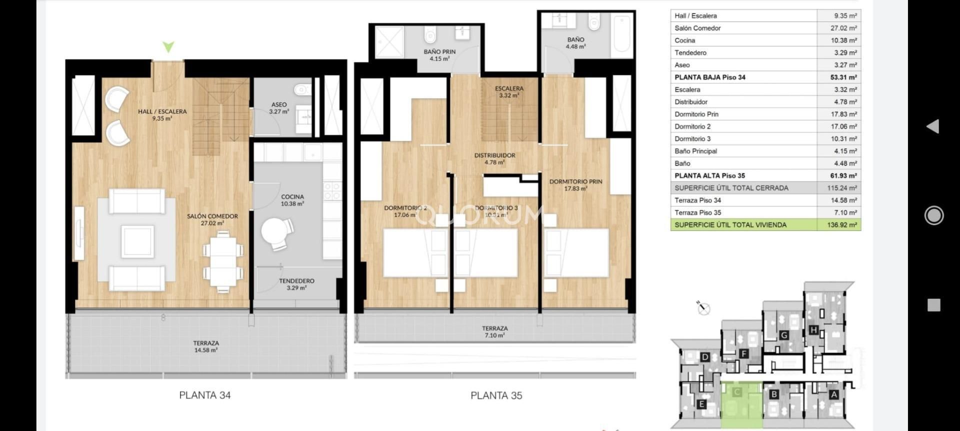 Àtic en venda en Bilbao  amb Calefacció, Terrassa i Traster