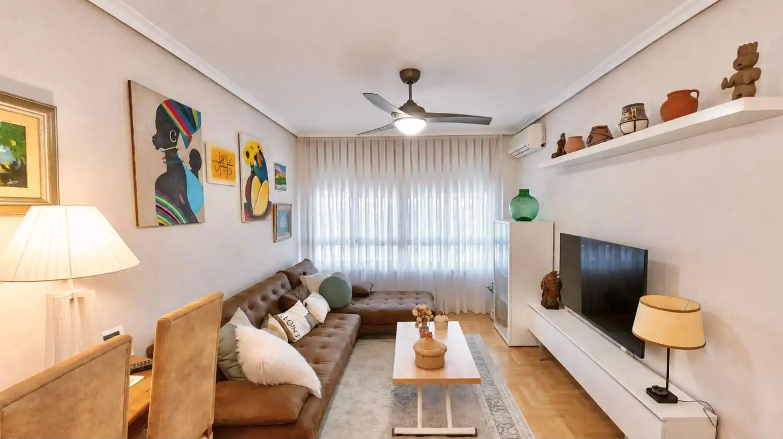 Sala d'estar de Apartament en venda en Fuenlabrada amb Aire condicionat, Calefacció i Jardí privat