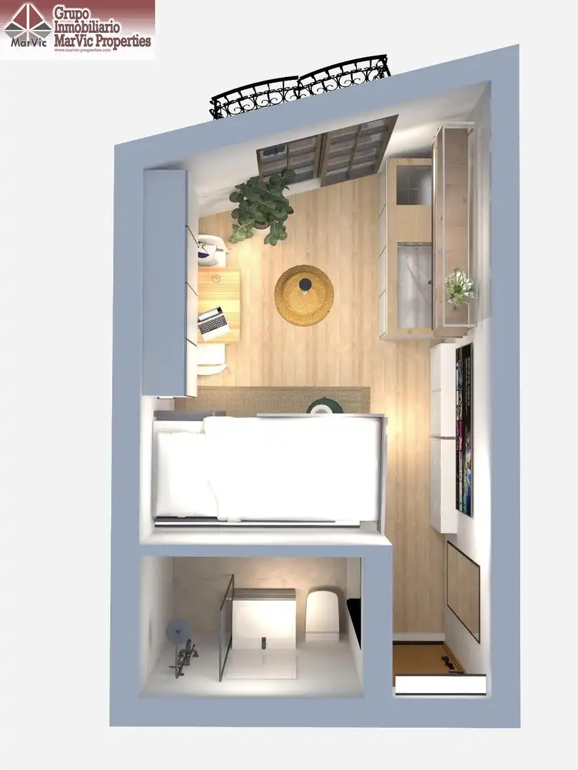 Habitación de Apartamento en venta en Villajoyosa / La Vila Joiosa con Aire acondicionado, Terraza y Amueblado