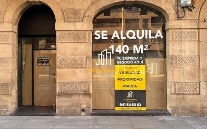 Vista exterior de Local de lloguer en  Logroño