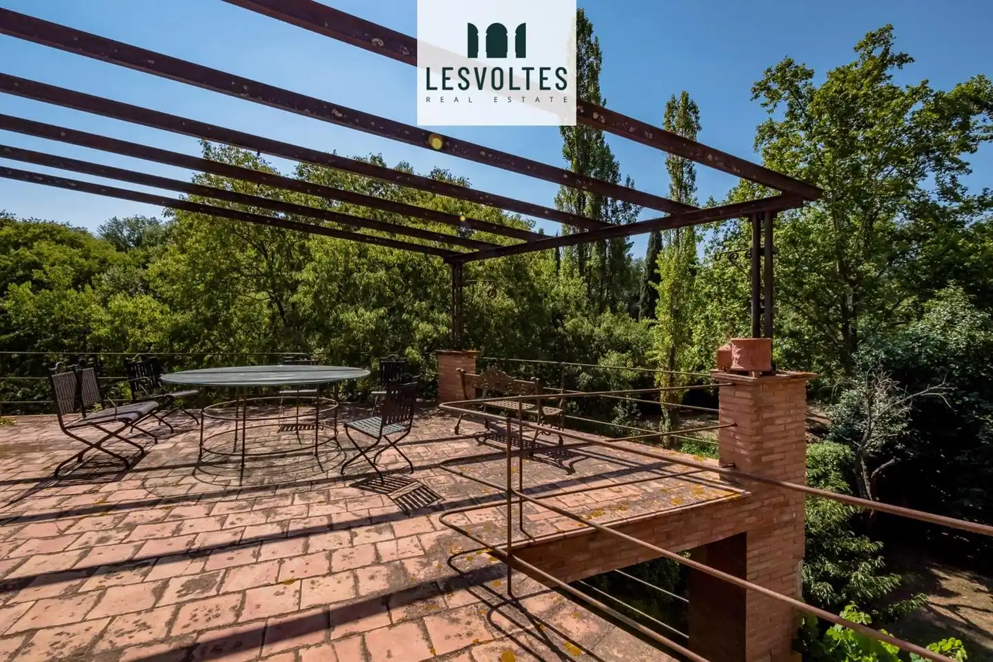 Terraza de Casa o chalet en venta en Sant Martí Vell con Aire acondicionado, Calefacción y Jardín privado