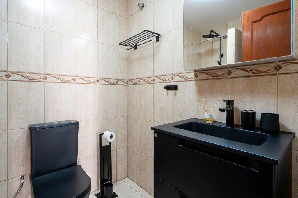 Baño de Apartamento en venta en Mogán con Aire acondicionado, Parquet y Terraza