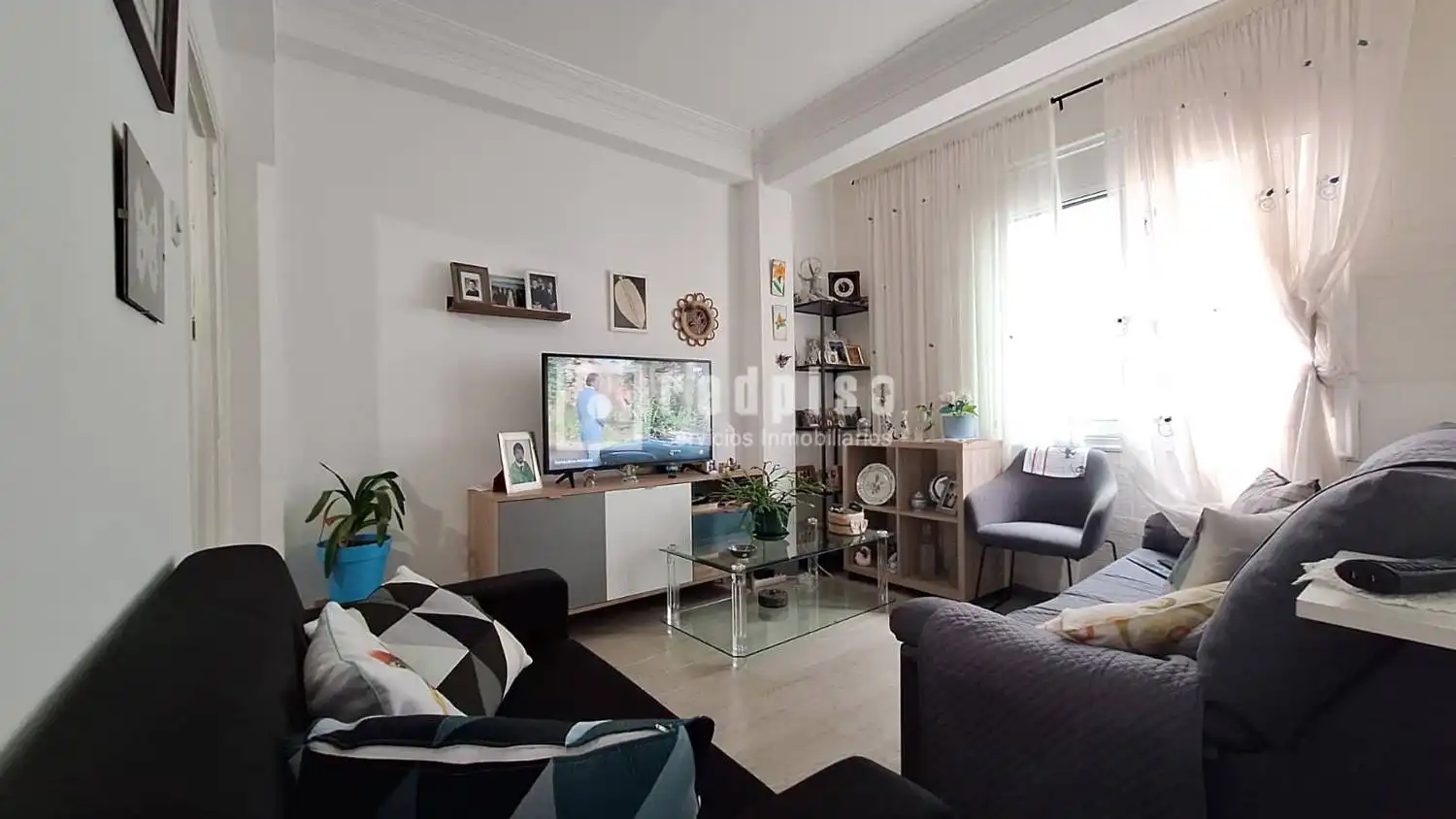 Sala d'estar de Pis en venda en A Coruña Capital 