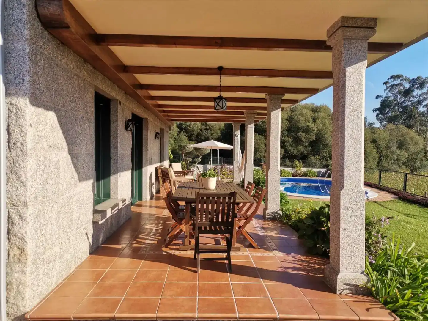Terrassa de Casa o xalet en venda en Tomiño amb Piscina i Balcó