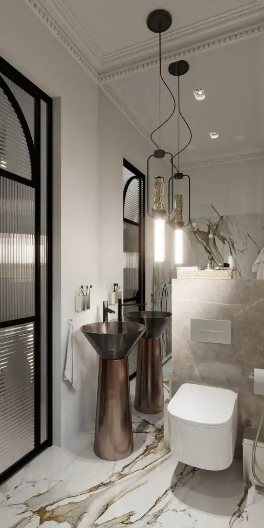 Baño de Piso de alquiler en Madrid con Aire acondicionado y Calefacción