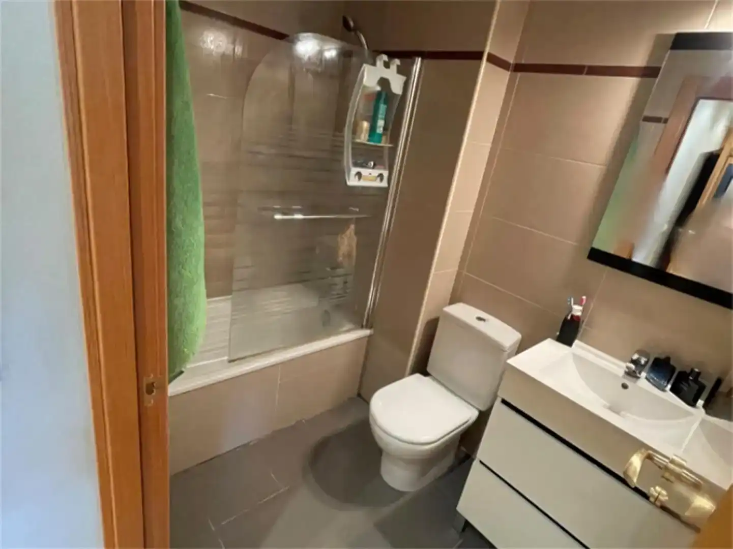Badezimmer von Wohnungen zur Miete in Lardero mit Privatgarten, Parkett und Abstellraum