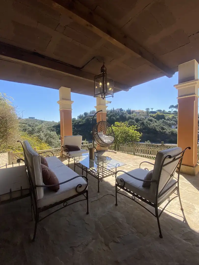 Terrassa de Casa o xalet de lloguer en Marbella amb Aire condicionat, Jardí privat i Terrassa