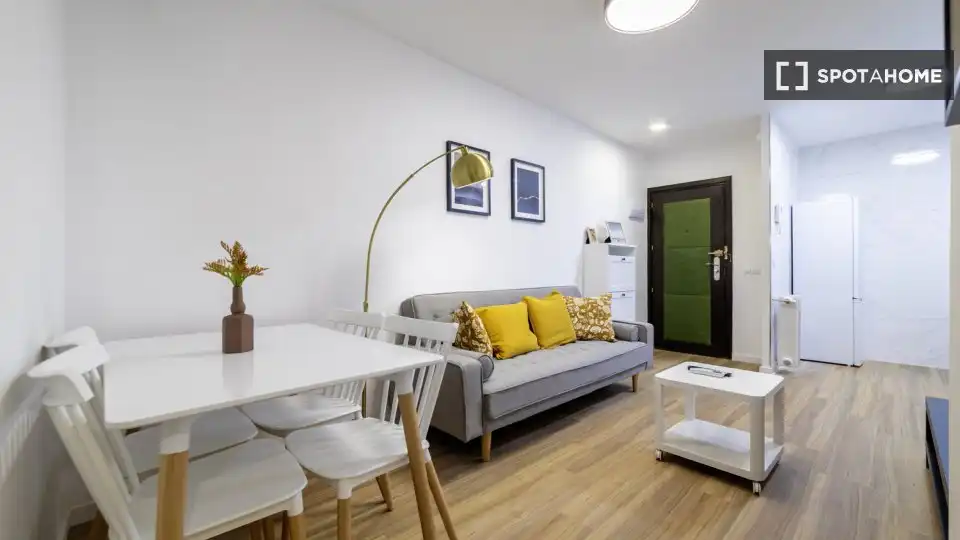 Sala de estar de Piso de alquiler en Madrid con Aire acondicionado, Calefacción y Amueblado
