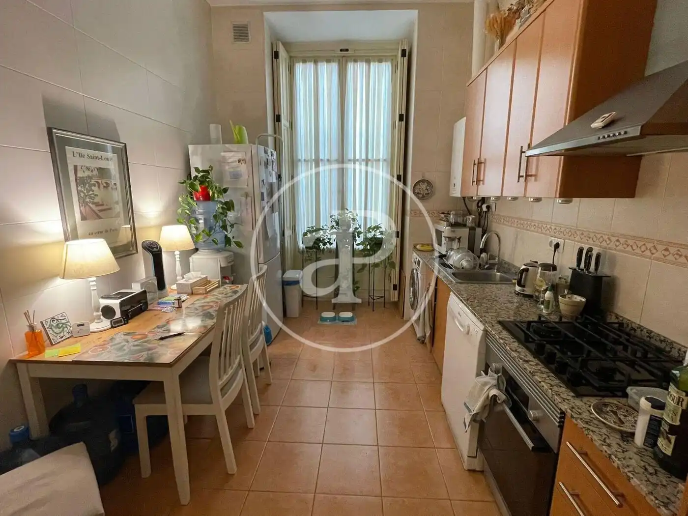 Cocina de Piso de alquiler en Valencia con Aire acondicionado, Calefacción y Balcón