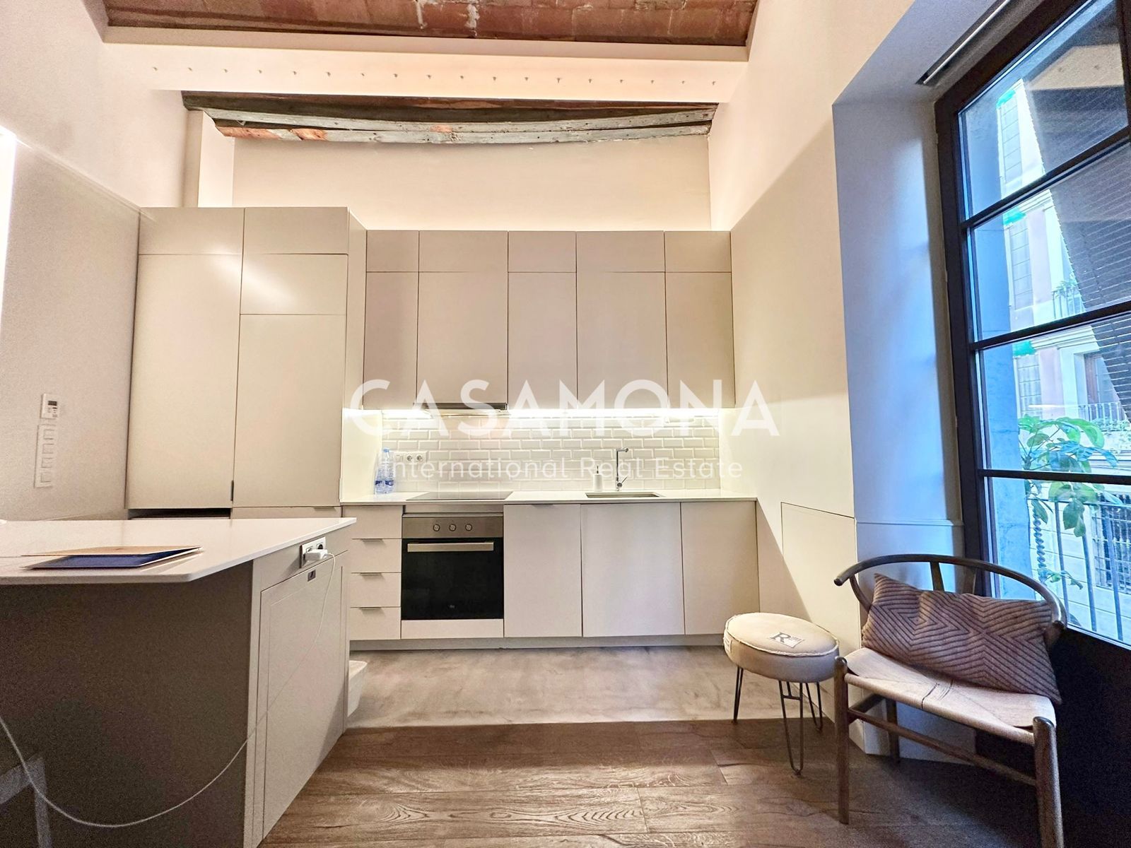Kitchen of Duplex to rent in  Barcelona Capital  with Terrace and Furnished