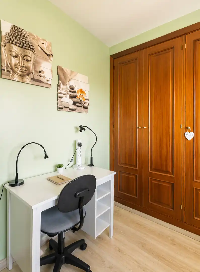 Schlafzimmer von Wohnung zur untervermieten in Las Palmas de Gran Canaria mit Möbliert, Ofen und Waschmaschine
