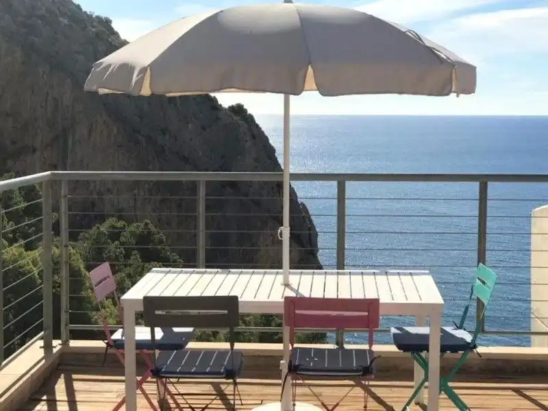 Terrasse von Maisonette zur Miete in Calpe / Calp mit Klimaanlage, Heizung und Terrasse