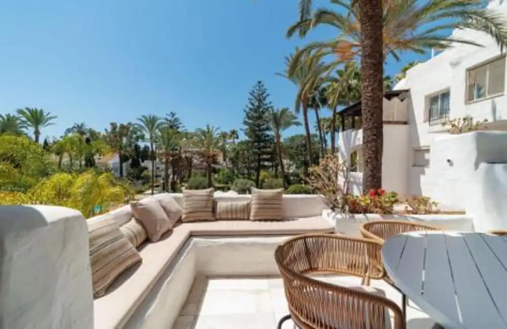 Terrassa de Apartament de lloguer en Marbella amb Aire condicionat, Terrassa i Piscina