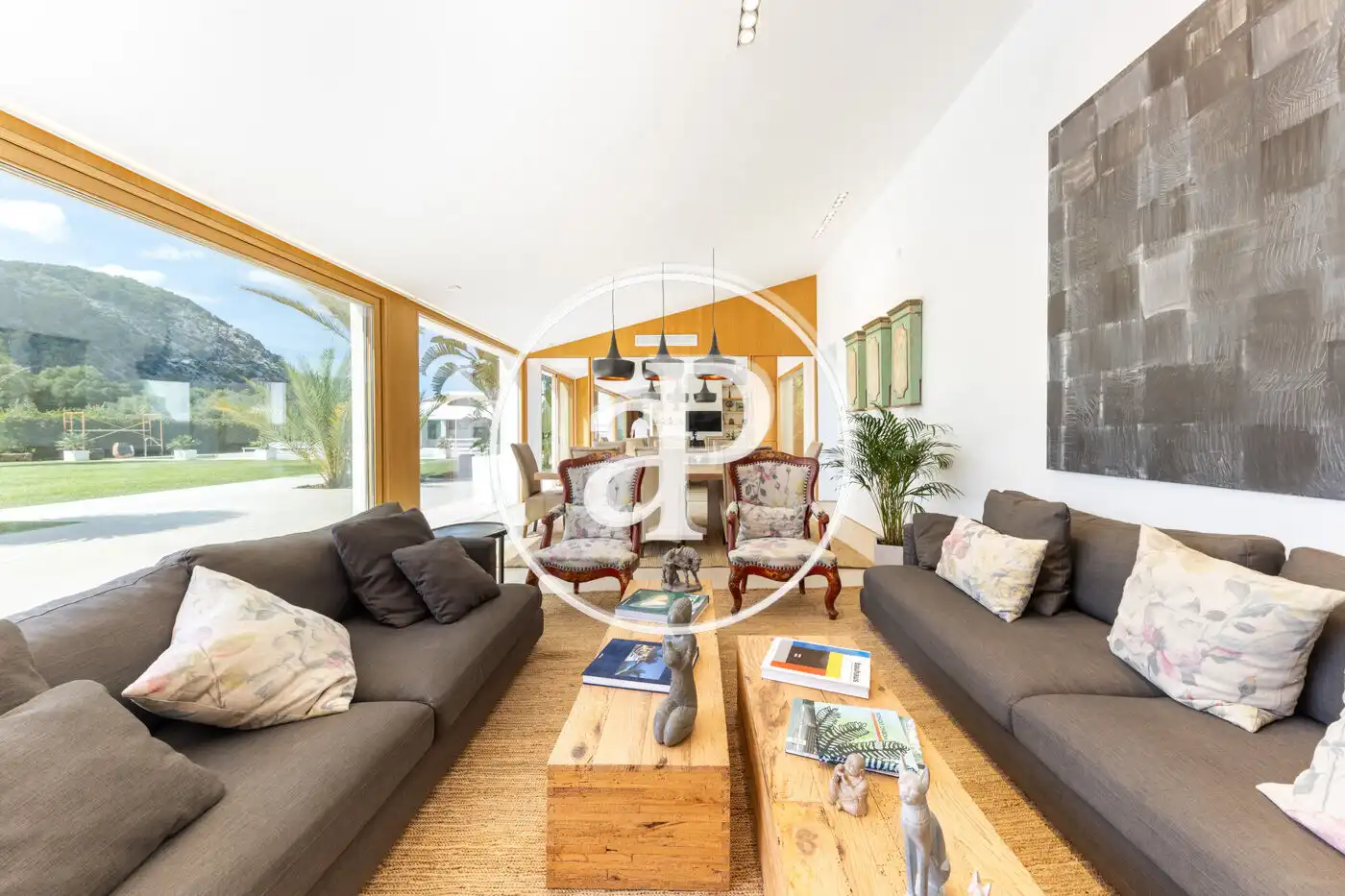 Living room of Houses for sale in Pollença  with Air Conditioner, Heating and Private garden