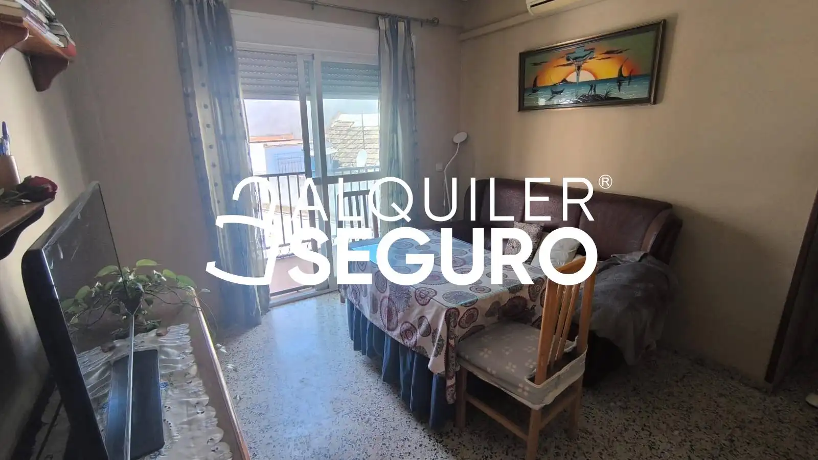 Bedroom of Flat for rent in Málaga  with Air Conditioner and Furnished