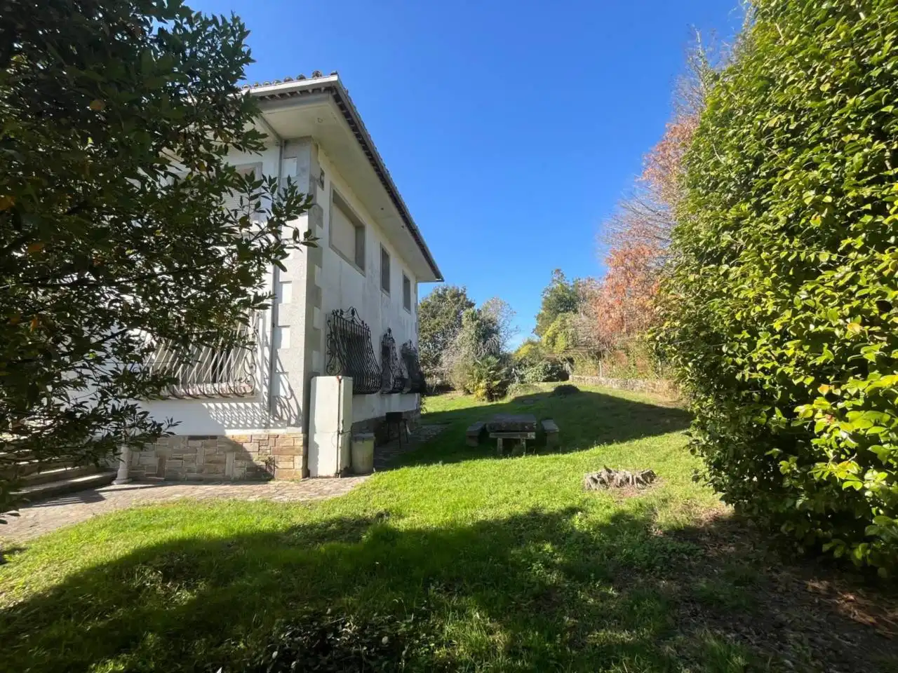 Garden of Houses for sale in Santiago de Compostela   with Heating, Private garden and Parquet flooring