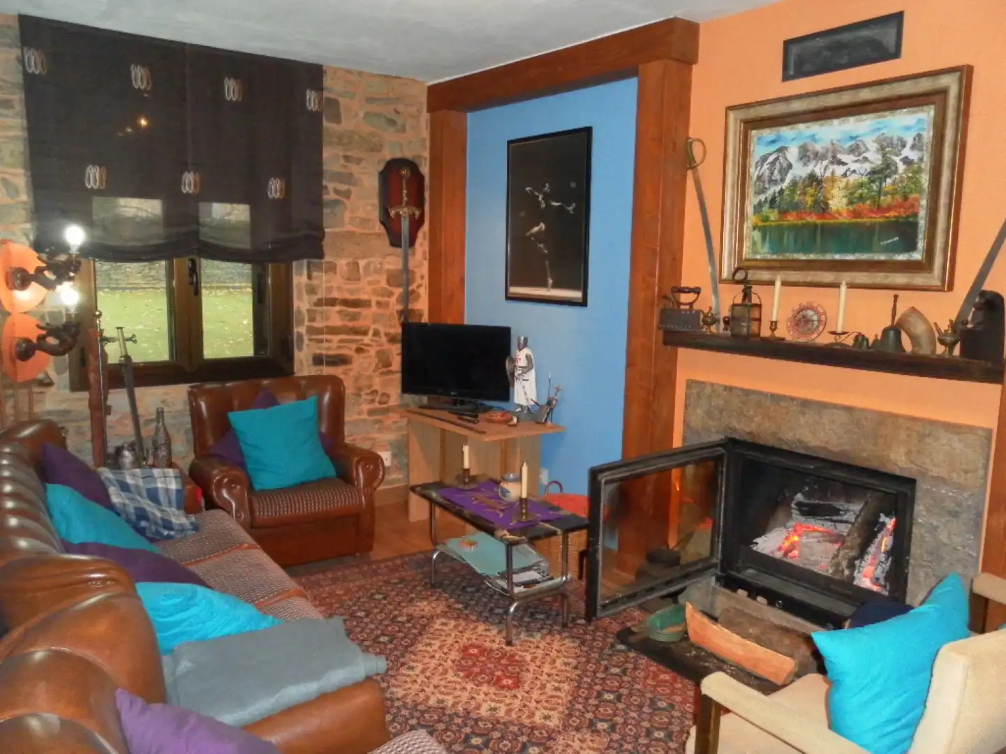 Living room of Detached homes for sale in Santa Colomba de Somoza  with Heating and Furnished