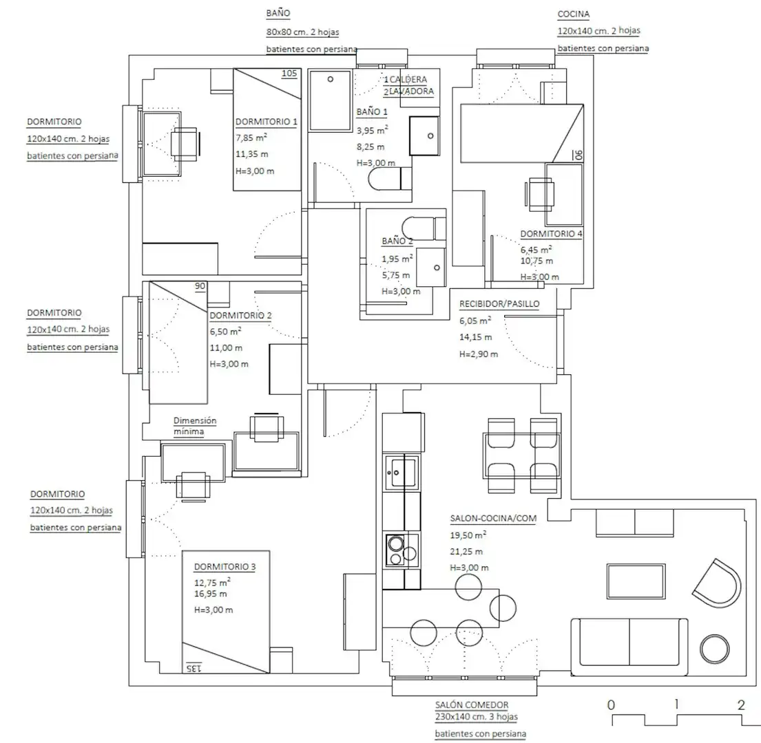 Flat for rent in Madrid  with Heating, Furnished and Washing machine