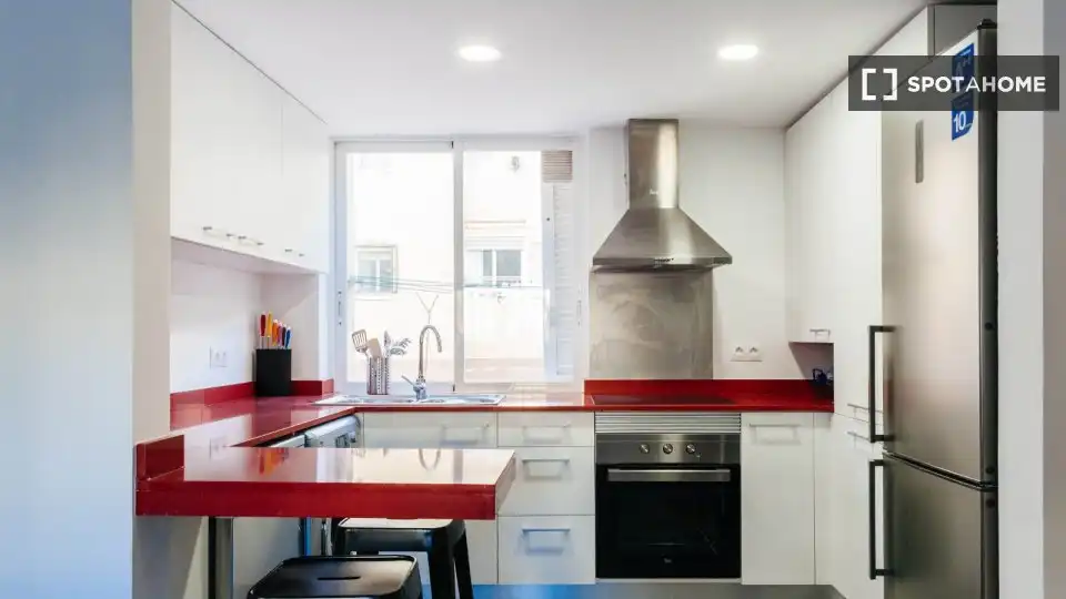 Kitchen of Flat for rent in Sitges  with Air Conditioner, Heating and Furnished
