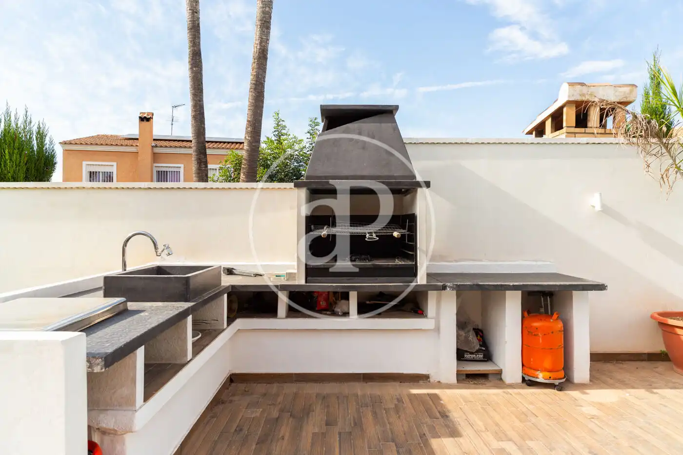 Terraza de Casa o chalet en venta en Riba-roja de Túria con Aire acondicionado, Calefacción y Jardín privado