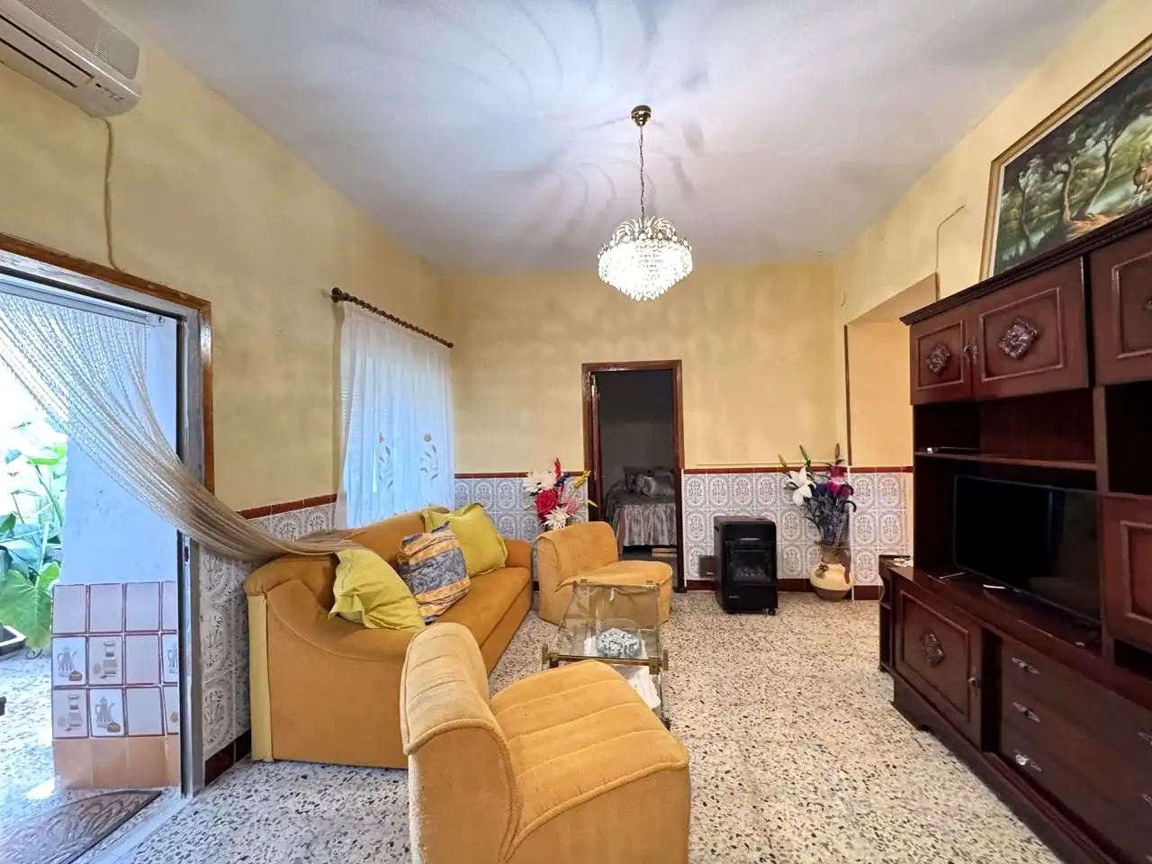 Sala de estar de Casa o chalet en venta en Santa Olalla con Aire acondicionado