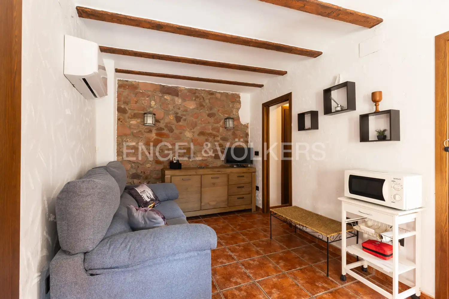 Sala de estar de Finca rústica en venta en Vilafamés con Aire acondicionado, Calefacción y Trastero