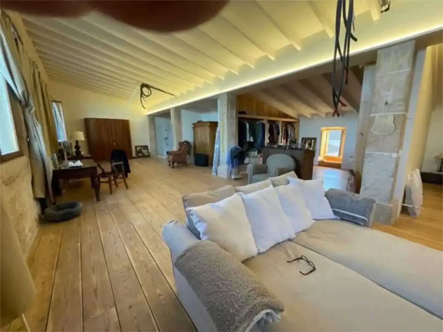 Living room of Ground floor for sale in Llucmajor  with Air Conditioner, Private garden and Parquet flooring