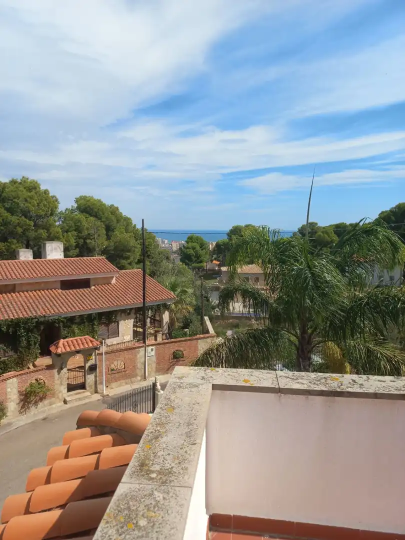 Vista exterior de Casa o xalet en venda en Oropesa del Mar / Orpesa amb Aire condicionat, Jardí privat i Terrassa