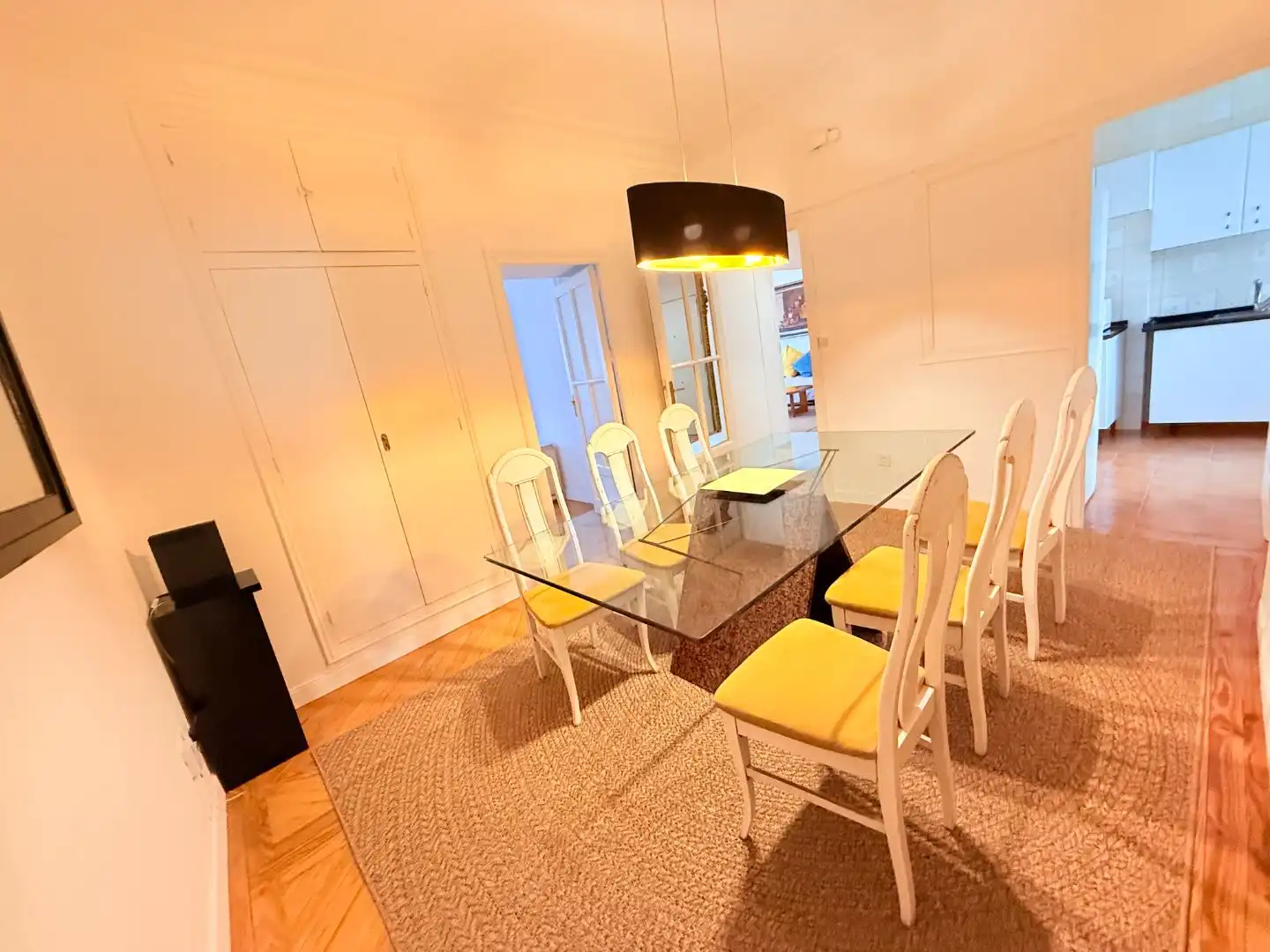 Dining room of Flat for sale in  Madrid Capital  with Air Conditioner, Terrace and Balcony