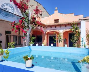 Swimming pool of House or chalet for sale in Rafelguaraf  with Air Conditioner, Heating and Private garden