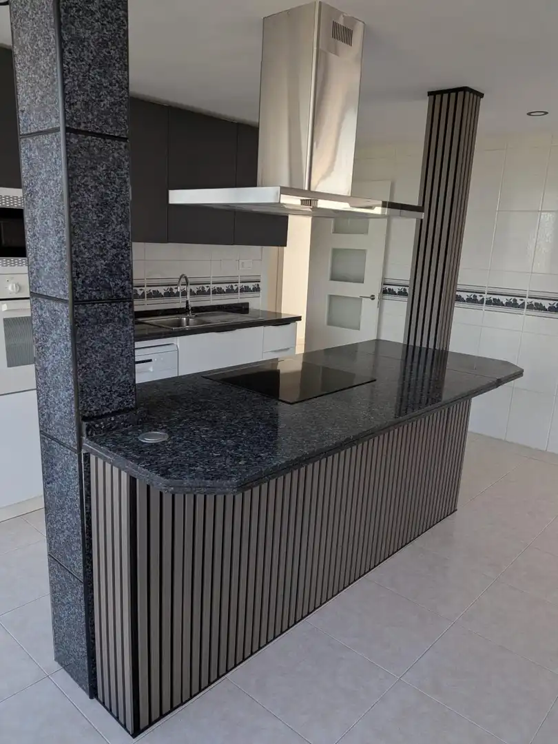 Cuina de Pis de lloguer en Alicante / Alacant amb Aire condicionat, Jardí privat i Balcó