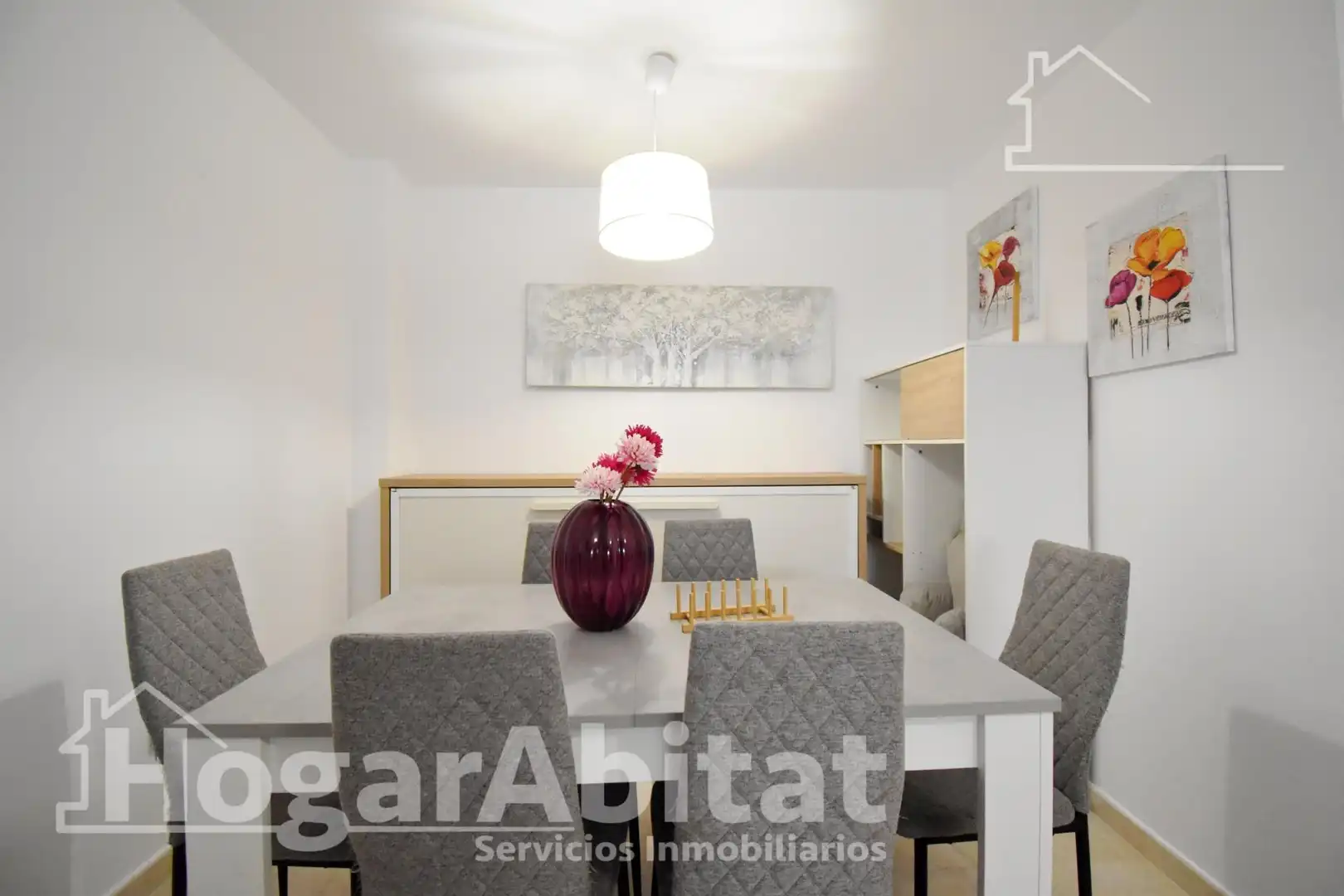 Sala de estar de Piso en venta en Bellreguard con Aire acondicionado, Calefacción y Jardín privado