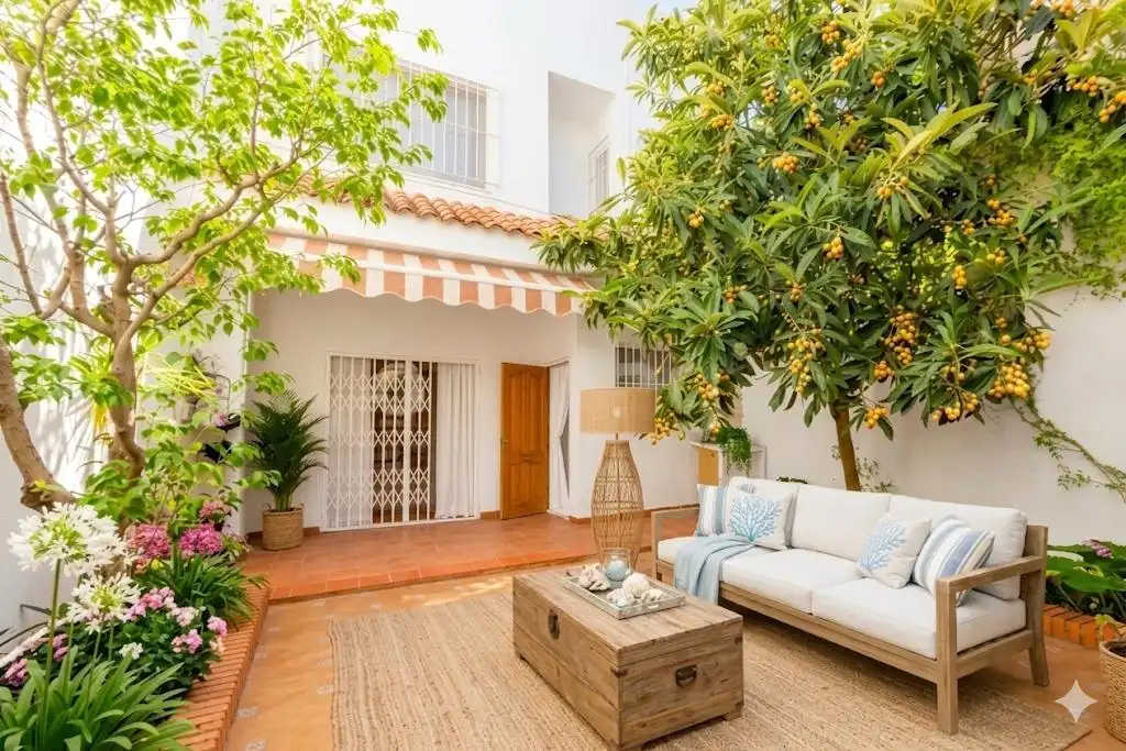 Terrassa de Casa adosada en venda en Massanassa amb Aire condicionat, Calefacció i Jardí privat