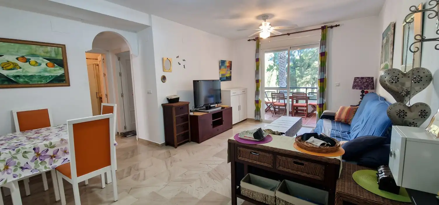 Living room of Apartments for sale in El Portil  with Terrace, Storage room and Furnished