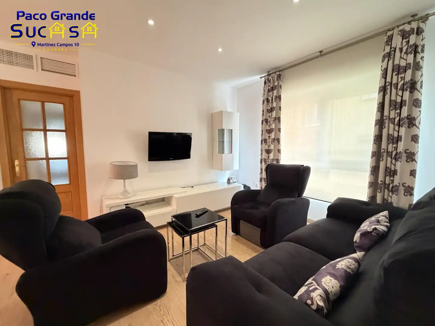 Wohnzimmer von Wohnung zur Miete in Granada mit Klimaanlage, Heizung und Terrasse