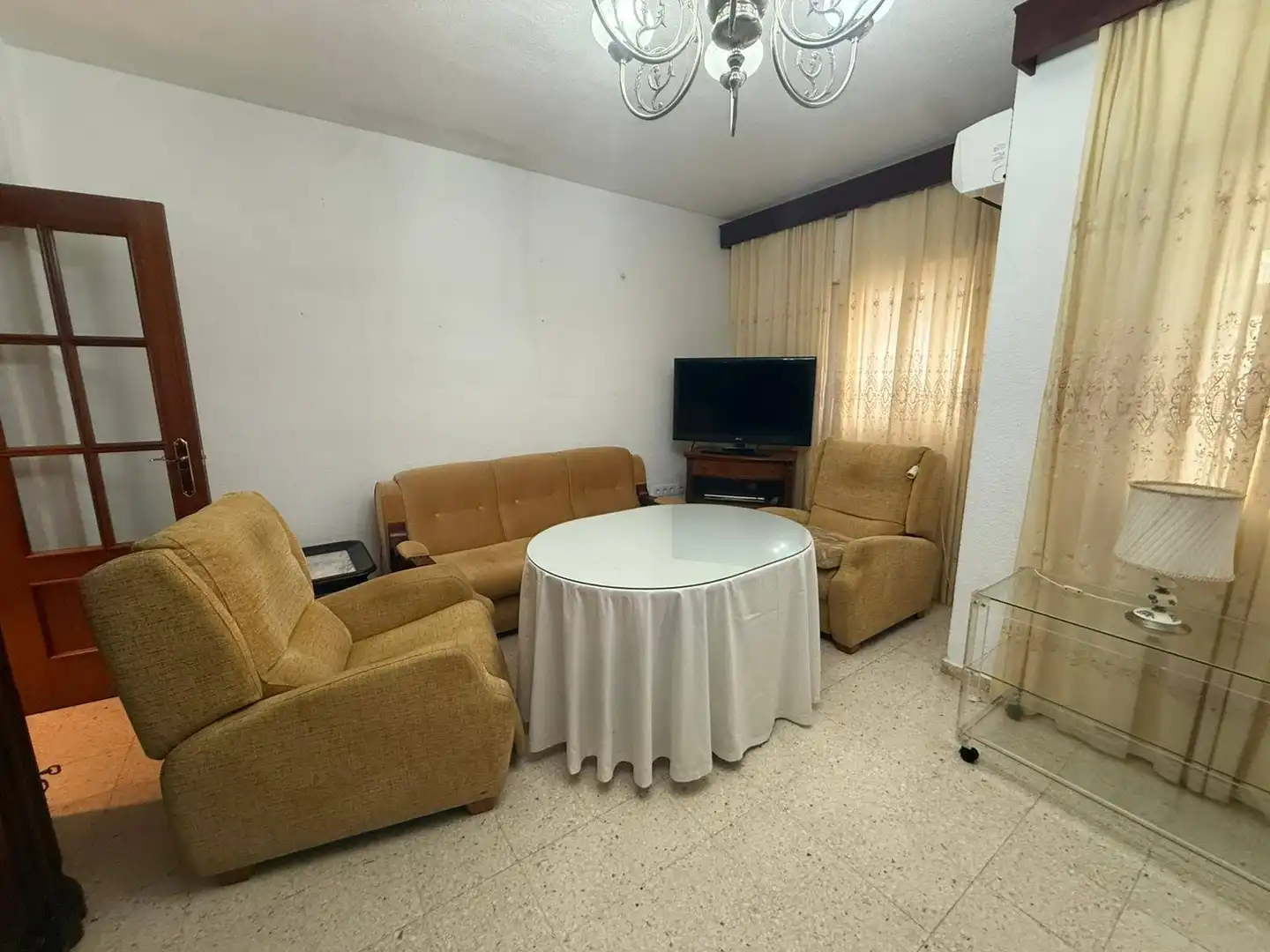 Sala d'estar de Pis en venda en Badajoz amb Aire condicionat i Terrassa