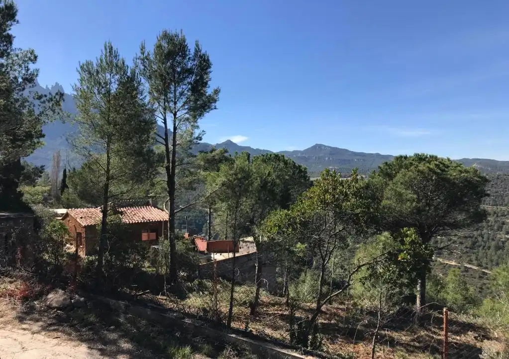 Vista exterior de Casa o chalet en venta en Marganell con Jardín privado y Piscina
