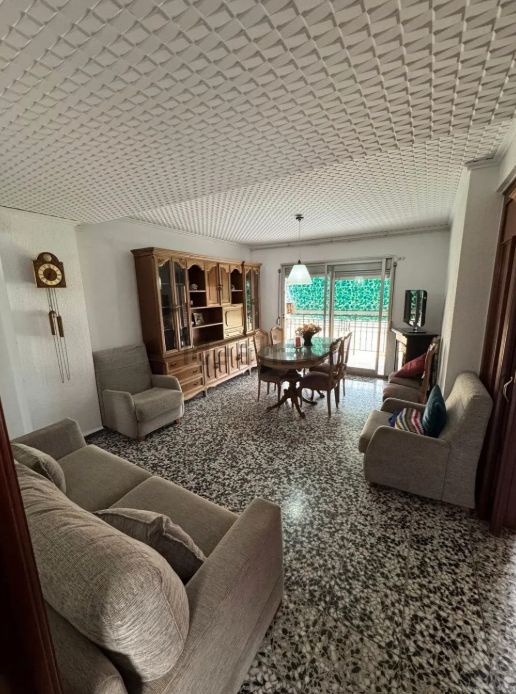 Sala d'estar de Pis en venda en  Valencia Capital amb Aire condicionat, Moblat i Balcó