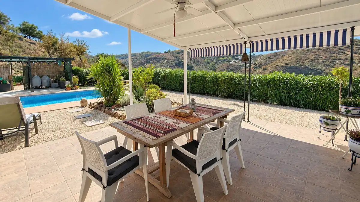 Terrassa de Casa o xalet en venda en Colmenar amb Aire condicionat, Jardí privat i Terrassa