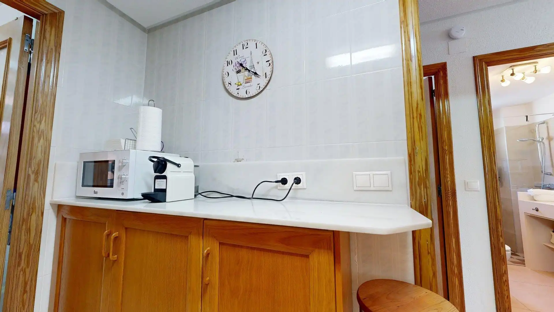 Cuina de Apartament de lloguer en Elche / Elx amb Calefacció, Jardí privat i Terrassa