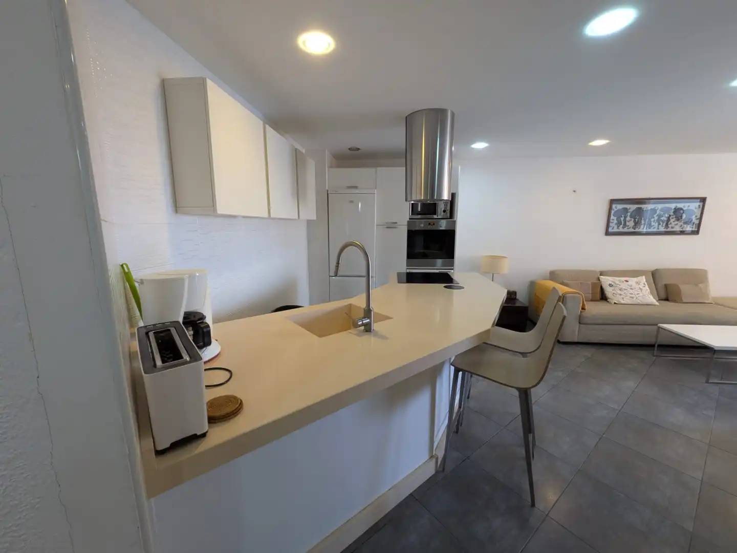 Kitchen of Flat for sale in Granadilla de Abona  with Storage room, Furnished and Oven