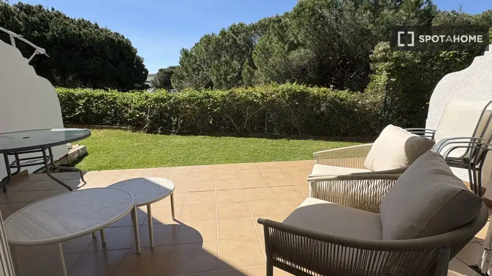 Terraza de Apartamento para compartir en El Portil con Aire acondicionado, Calefacción y Terraza