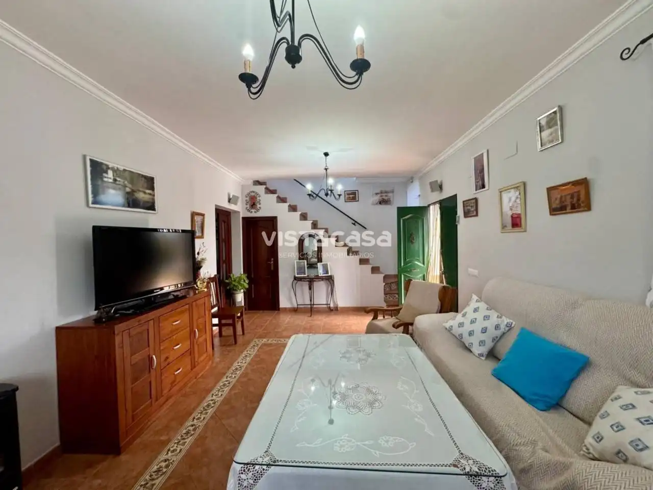 Sala de estar de Finca rústica en venta en El Viso del Alcor con Aire acondicionado, Calefacción y Jardín privado