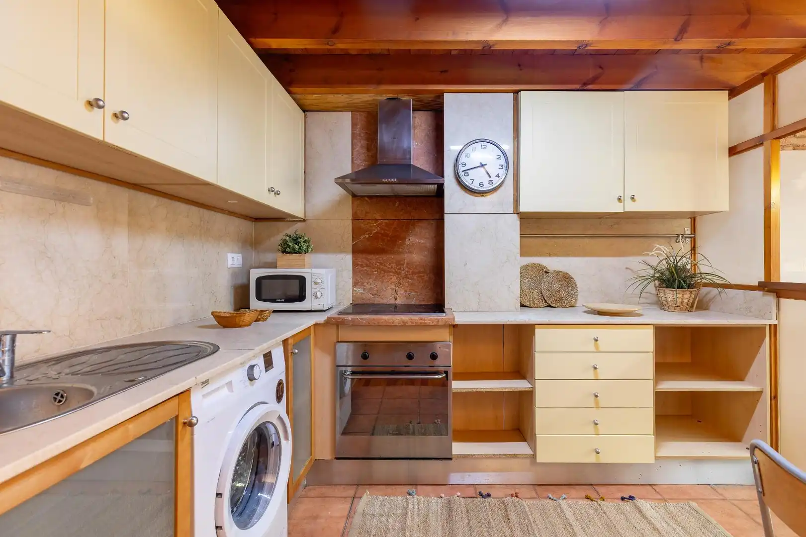 Küche von Maisonette zum Verkauf in Valencia mit Klimaanlage und Balkon