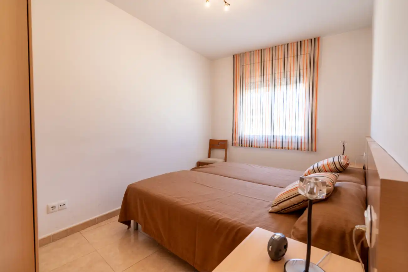 Bedroom of Flat for sale in Roquetes  with Air Conditioner, Heating and Terrace